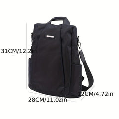 Fashionable Backpack Crossbody Bag Dual use Casual Bag For School Office