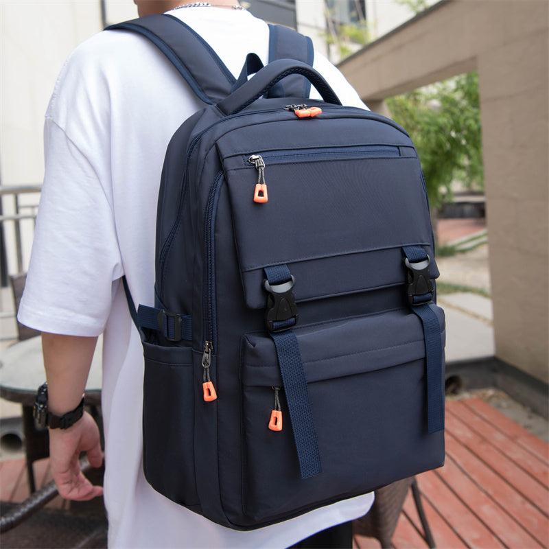 Business Trip Shoulder Bag Men's Casual Large Computer Backpack Oxford Cloth