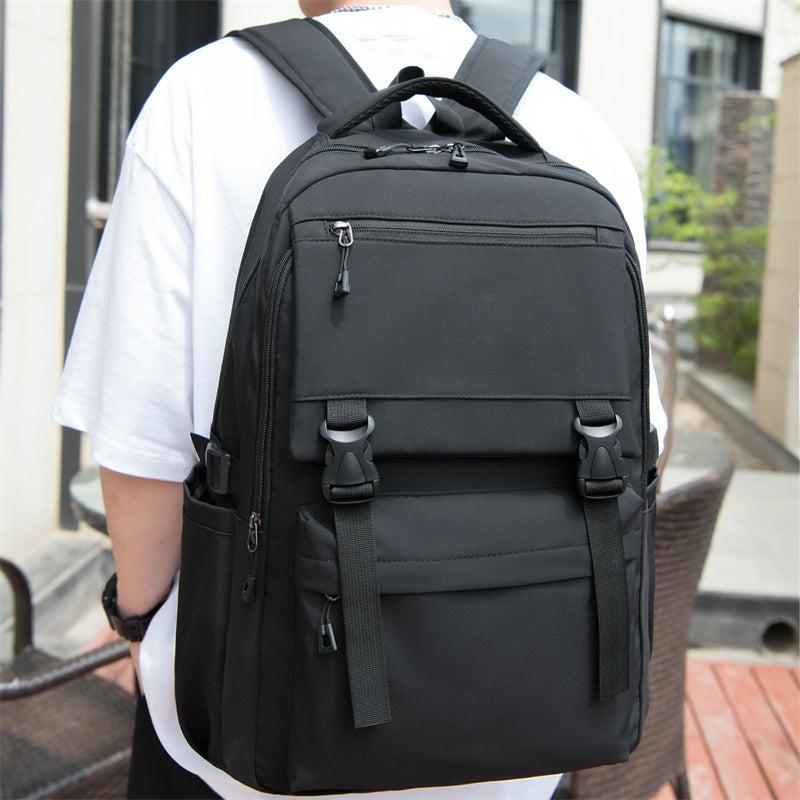 Business Trip Shoulder Bag Men's Casual Large Computer Backpack Oxford Cloth