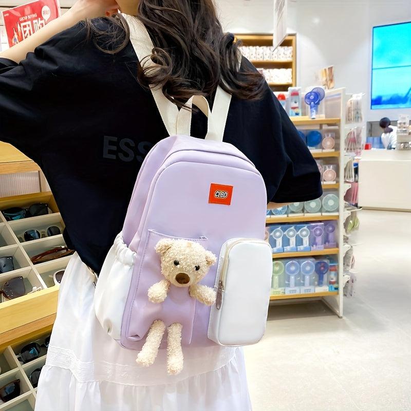Backpack Middle School Student School Bag Large Capacity Casual Travel Bag