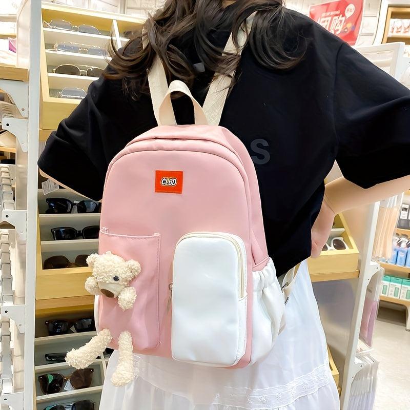 Backpack Middle School Student School Bag Large Capacity Casual Travel Bag