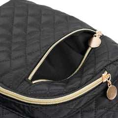 Small Durable Backpack for School & Travel - Quilted Design