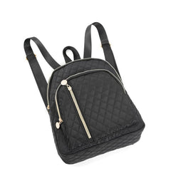 Small Durable Backpack for School & Travel - Quilted Design