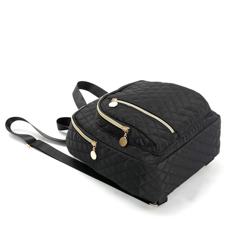 Small Durable Backpack for School & Travel - Quilted Design