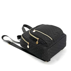 Small Durable Backpack for School & Travel - Quilted Design