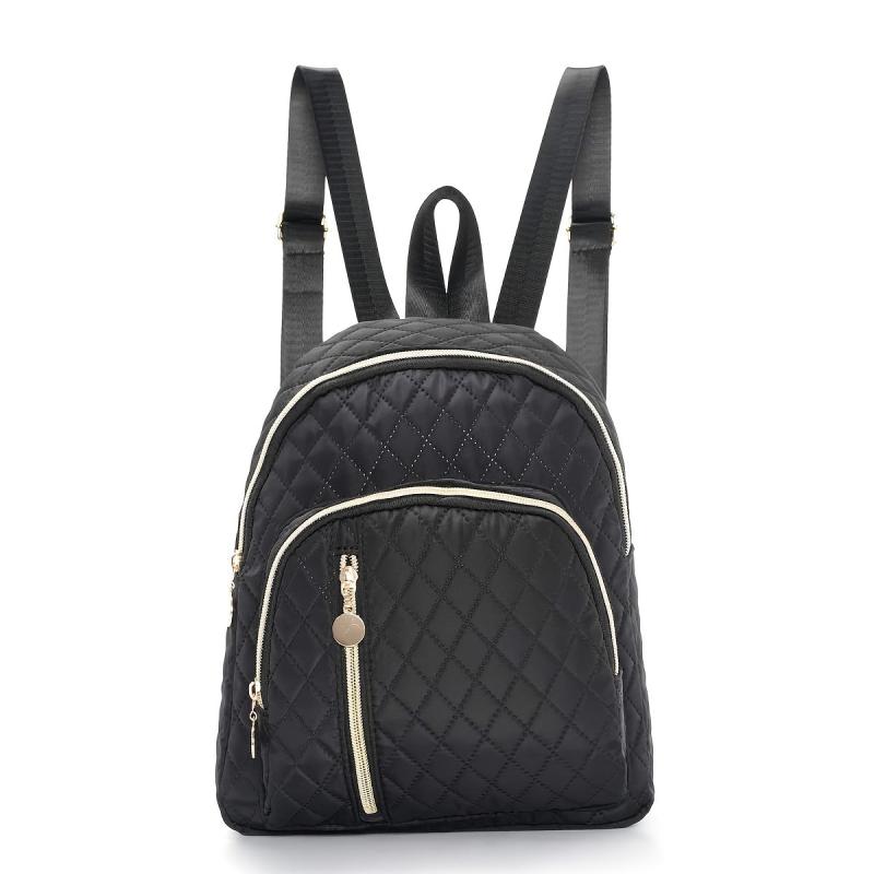 Small Durable Backpack for School & Travel - Quilted Design
