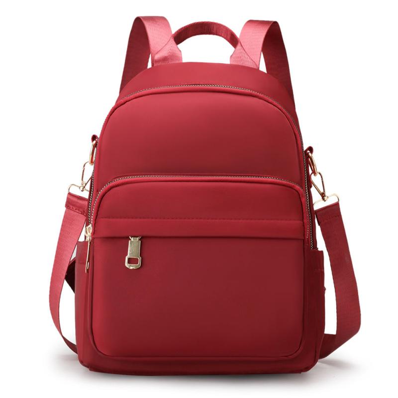 Large Capacity Nylon Zipper Backpack Laptop Bag School Bag