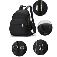 Large Capacity Nylon Zipper Backpack Laptop Bag School Bag