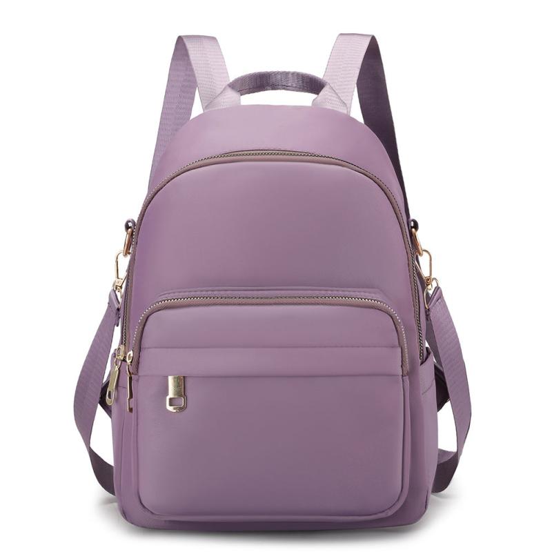 Large Capacity Nylon Zipper Backpack Laptop Bag School Bag