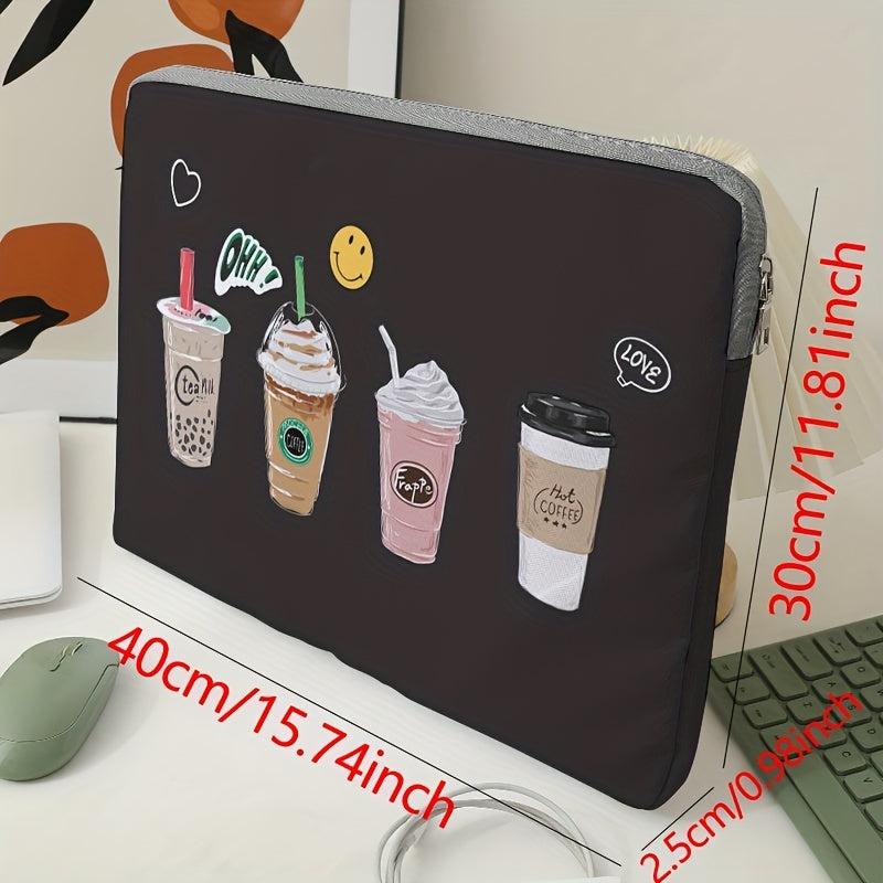 Soft Laptop Bag Computer Cover Leather Bag Gray Coffee