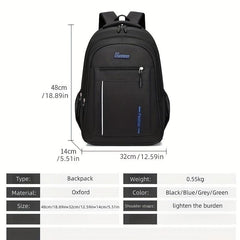 Men's Multifunctional Travel Backpack Waterproof College Student Bag