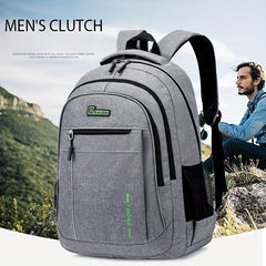 Men's Multifunctional Travel Backpack Waterproof College Student Bag