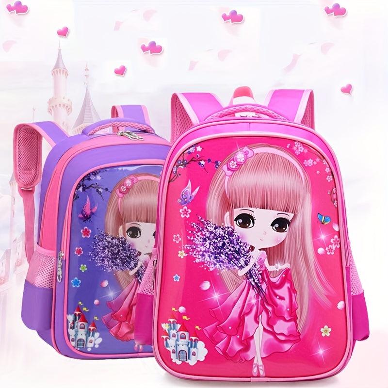 Princess School Bag Cartoon Large Capacity School Bag