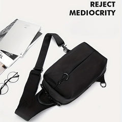 Resilver Men's Crossbody Bag Multifunction Shoulder Bag for Outdoor Sports