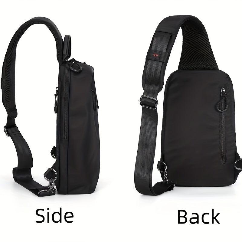 Resilver Men's Crossbody Bag Multifunction Shoulder Bag for Outdoor Sports