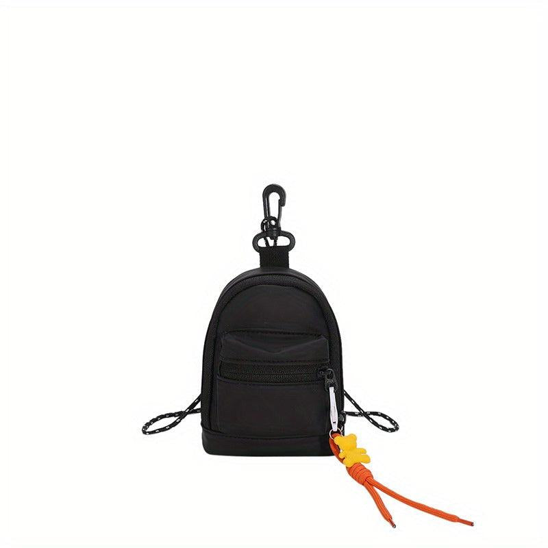Canvas Mini Block Crossbody Bag for Women