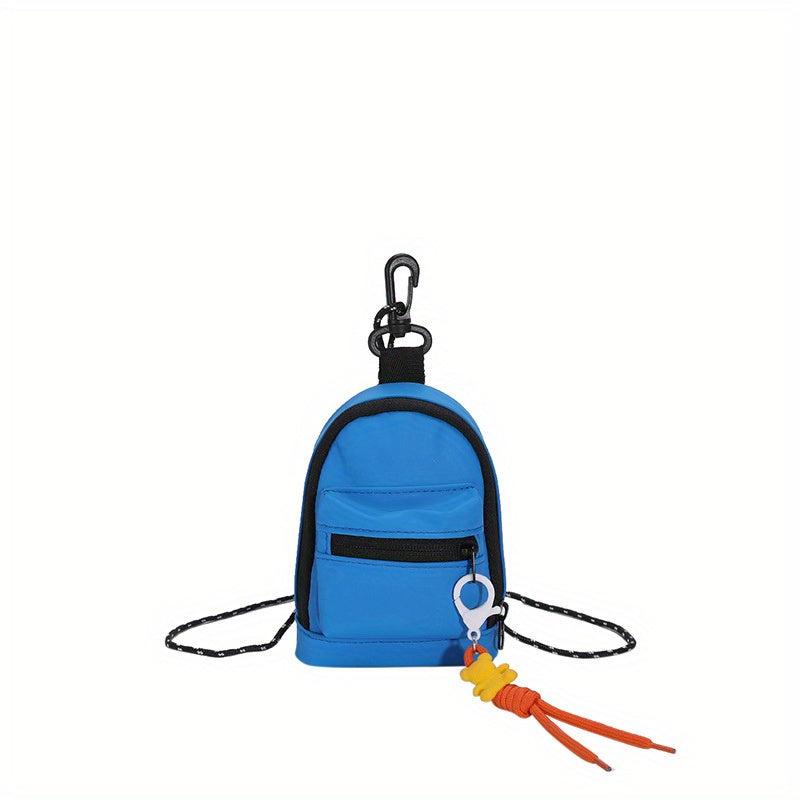 Canvas Mini Block Crossbody Bag for Women