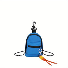 Canvas Mini Block Crossbody Bag for Women