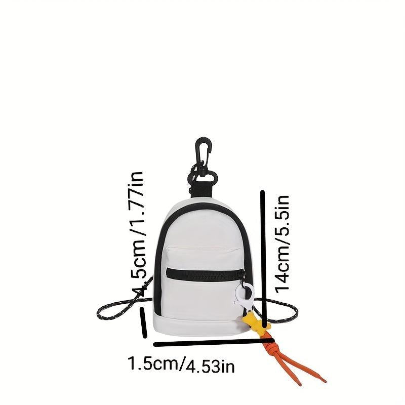 Canvas Mini Block Crossbody Bag for Women