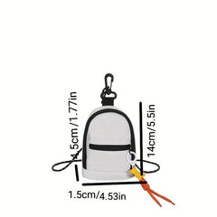 Canvas Mini Block Crossbody Bag for Women