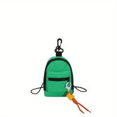 Canvas Mini Block Crossbody Bag for Women