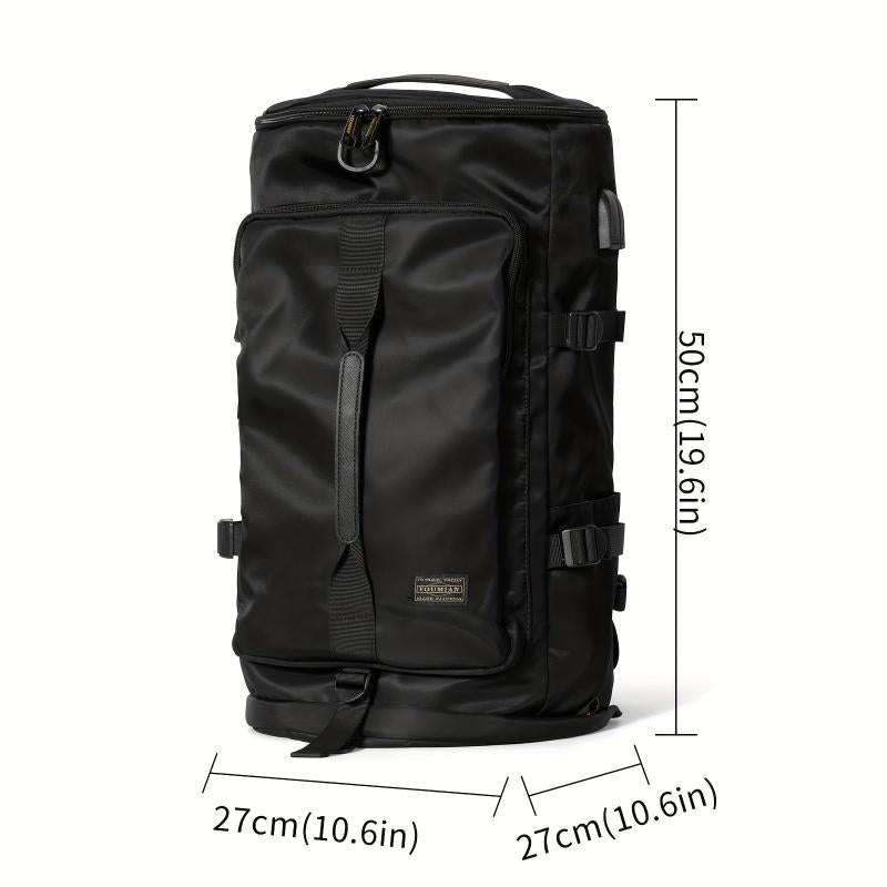 Waterproof Floral Gym Duffle Bag Backpack 4 Ways with Shoes Compartment