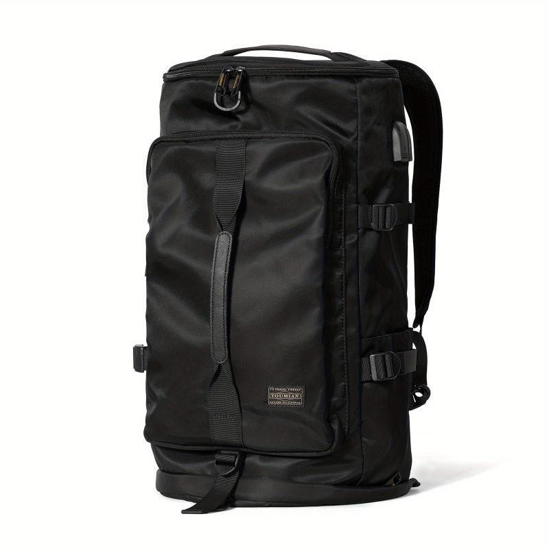 Waterproof Floral Gym Duffle Bag Backpack 4 Ways with Shoes Compartment