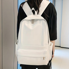 Large Capacity Minimalist PU Leather Schoolbag