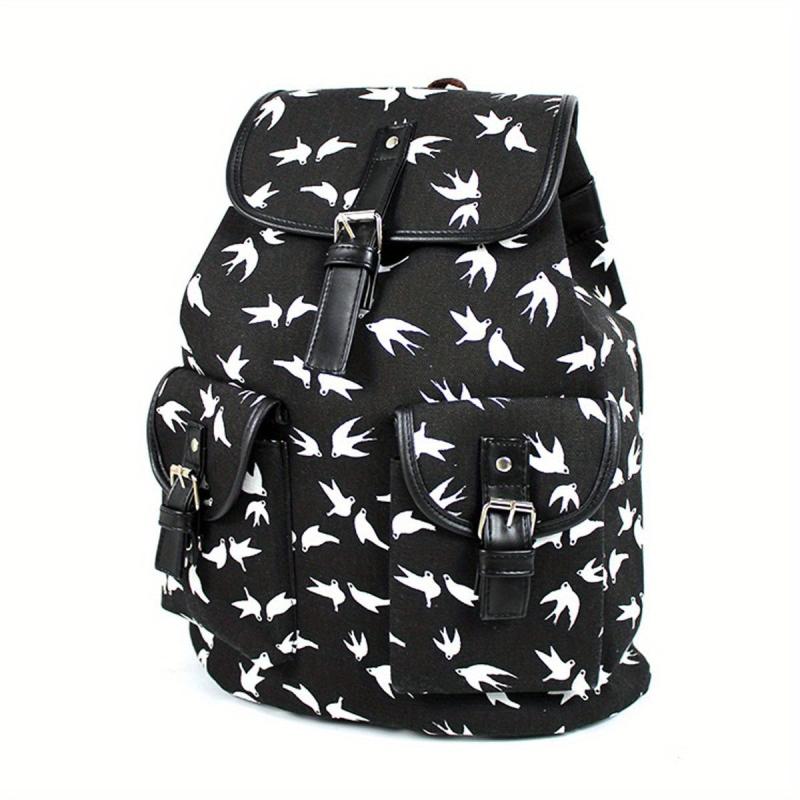 Ethnic Print Backpack Outdoor Travel Casual Bag Retro Large Capacity