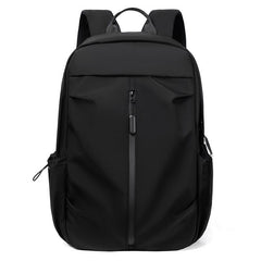 Solid Pleated Backpack Laptop Bag Student Commuter Backpack