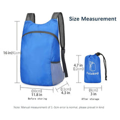 Ultralight Foldable Travel Backpack Royal Green
