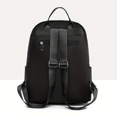 Casual Travel Backpack with Heart Embroidery