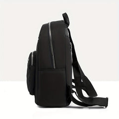 Casual Travel Backpack with Heart Embroidery