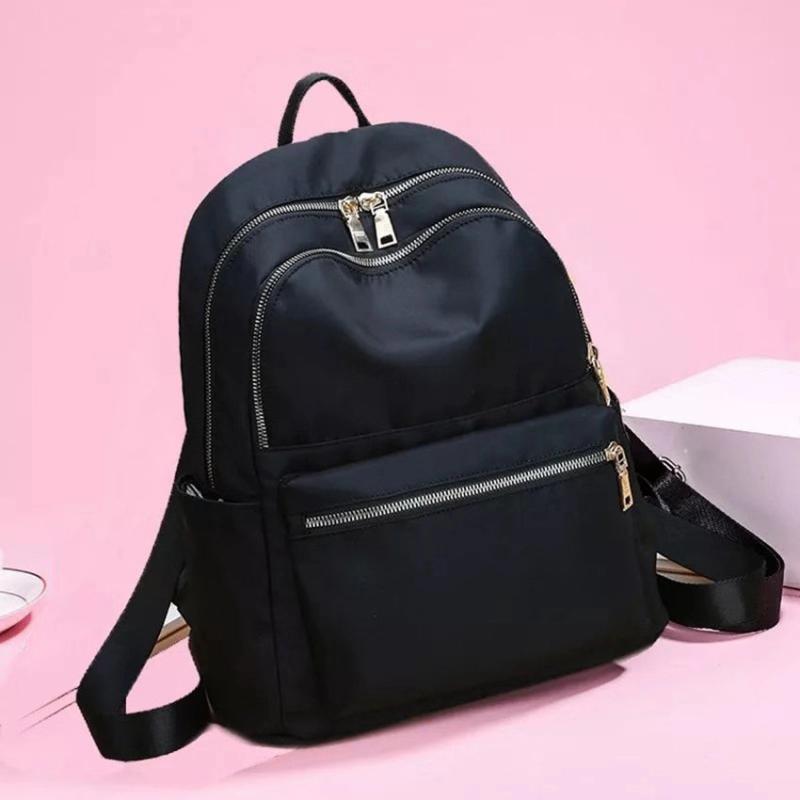 Casual Solid Oxford Backpack