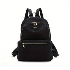 Casual Solid Oxford Backpack
