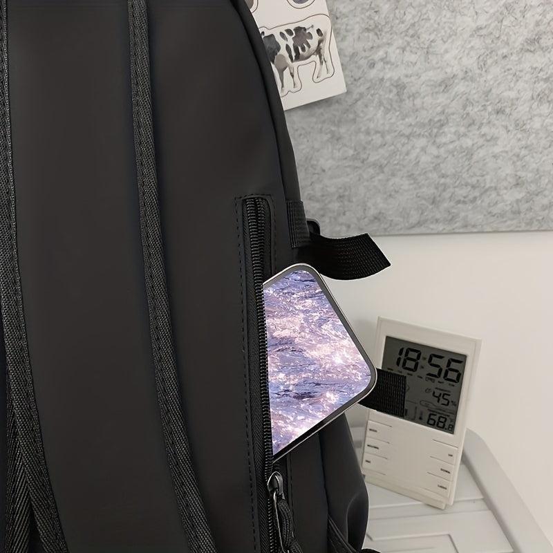 Student Classic Nylon Backpack For Daily Commuting