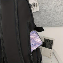 Student Classic Nylon Backpack For Daily Commuting