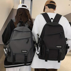 Student Classic Nylon Backpack For Daily Commuting