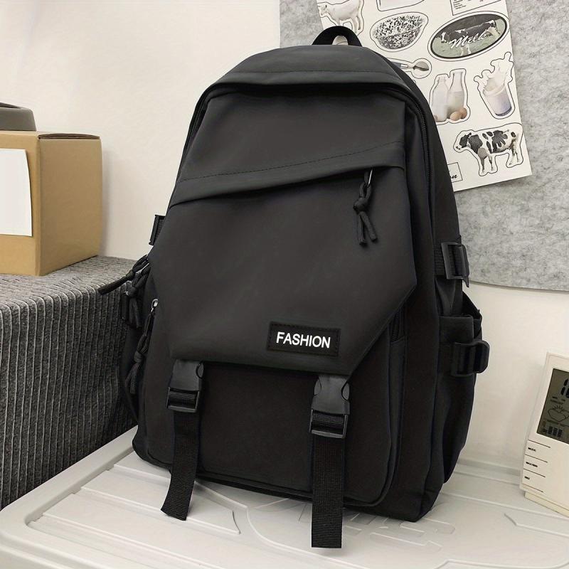 Student Classic Nylon Backpack For Daily Commuting