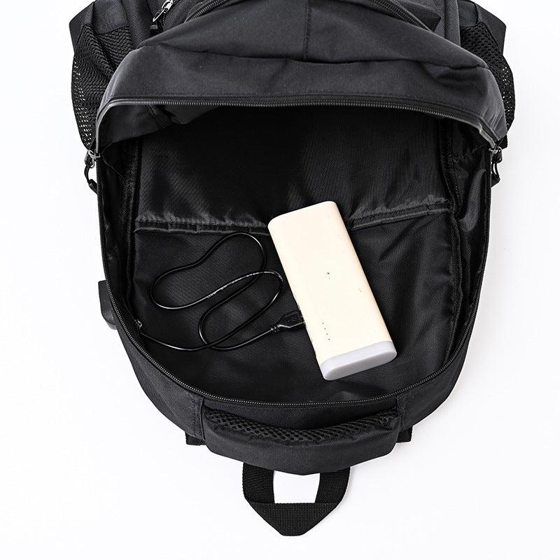 Minimalist Casual Backpack with USB Charging Port