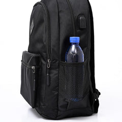 Minimalist Casual Backpack with USB Charging Port