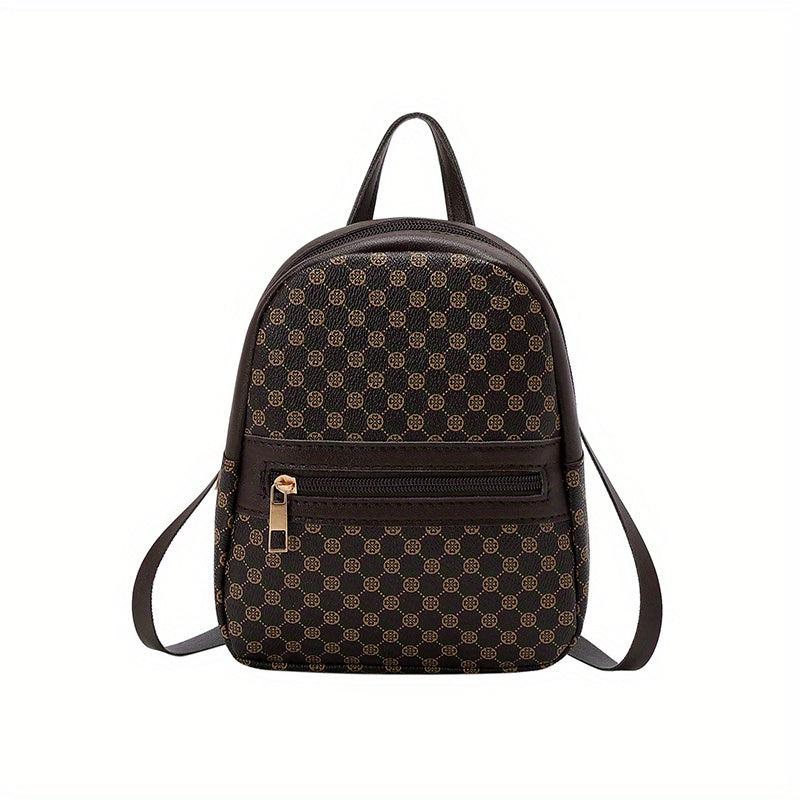 Floral Pattern Backpack Women's Handbag Large Capacity Mobile Phone Camera Bag