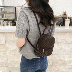 Floral Pattern Backpack Women's Handbag Large Capacity Mobile Phone Camera Bag