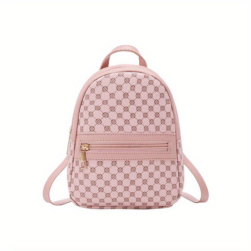 Floral Pattern Backpack Women's Handbag Large Capacity Mobile Phone Camera Bag