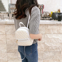 Floral Pattern Backpack Women's Handbag Large Capacity Mobile Phone Camera Bag