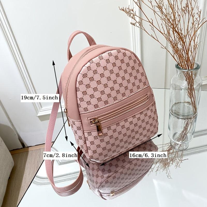 Floral Pattern Backpack Women's Handbag Large Capacity Mobile Phone Camera Bag