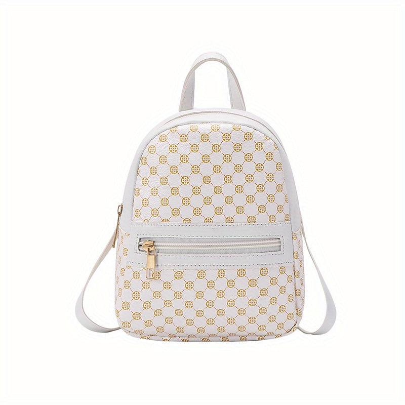 Floral Pattern Backpack Women's Handbag Large Capacity Mobile Phone Camera Bag