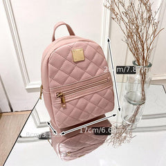 Casual PU Leather Student Backpack