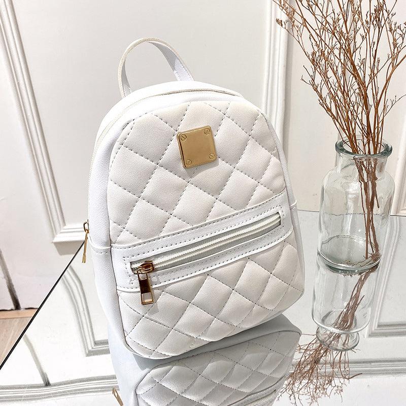 Casual PU Leather Student Backpack