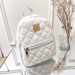 Casual PU Leather Student Backpack